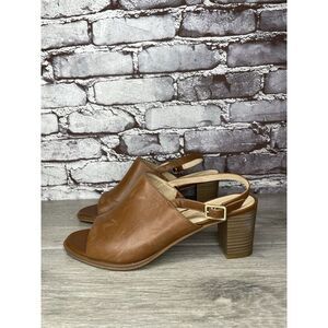 Clarks Brown Leather Casual Ankle Strap Open Toe Sandals Women Sz 8.5M US/39.5EU